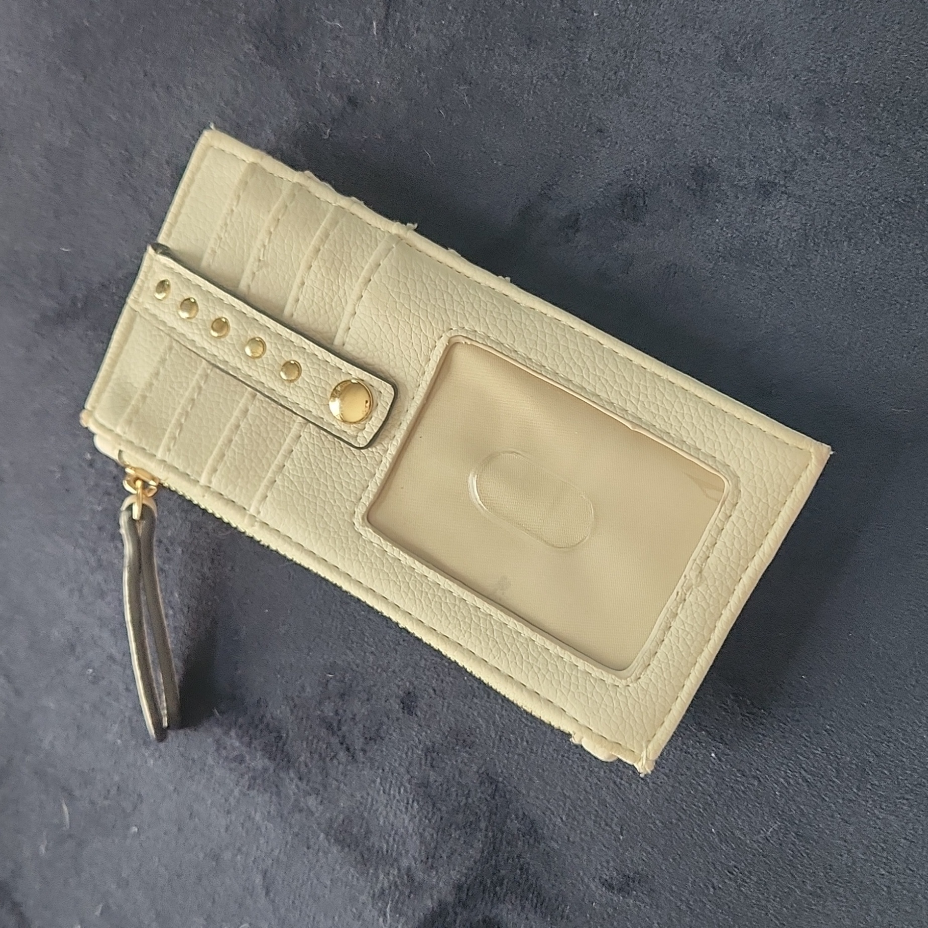 Faux Leather Wallet Card Holder